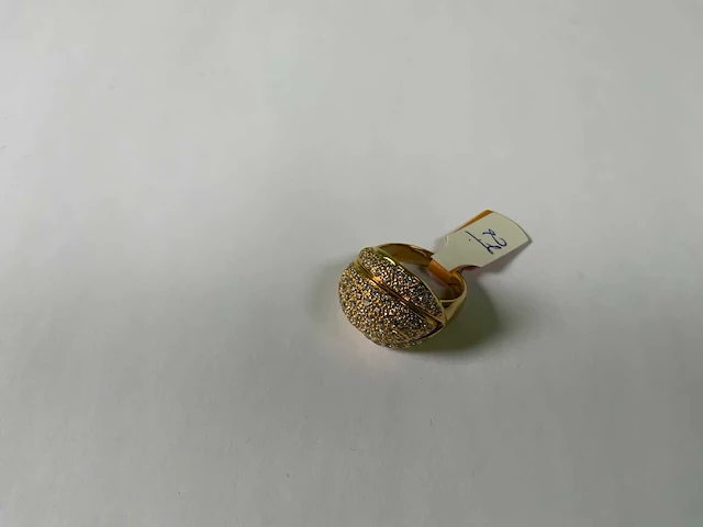 18 krt geelgouden ring - afbeelding 1 van  5