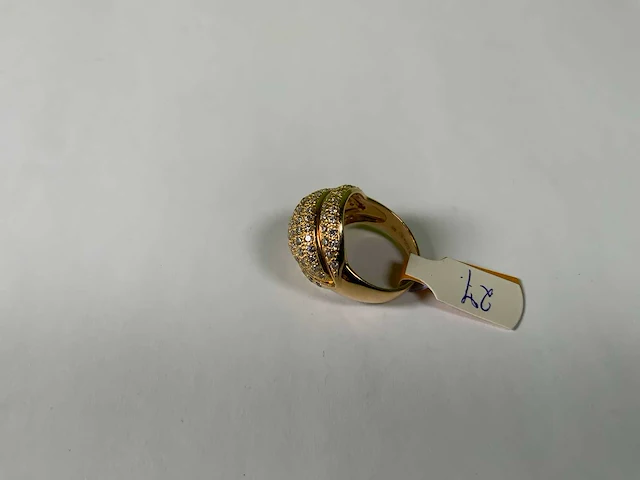 18 krt geelgouden ring - afbeelding 2 van  5