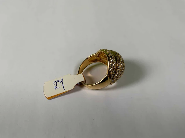 18 krt geelgouden ring - afbeelding 3 van  5