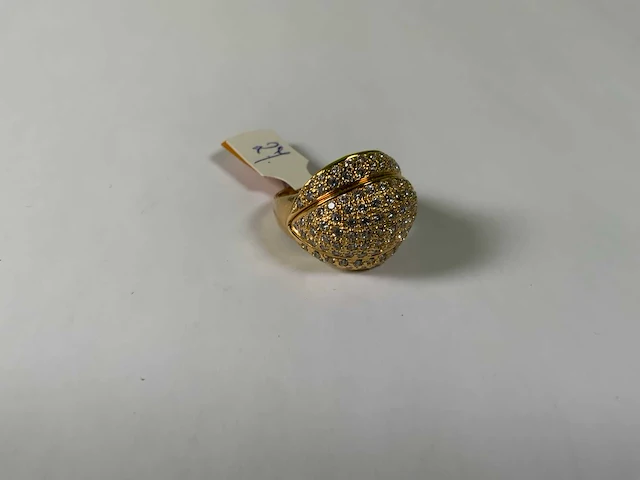 18 krt geelgouden ring - afbeelding 4 van  5