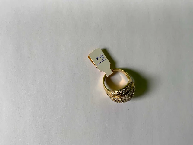 18 krt geelgouden ring - afbeelding 5 van  5