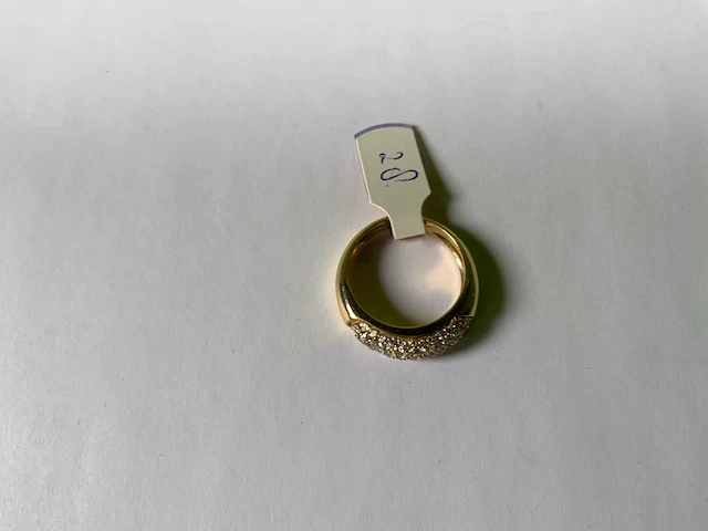 18 krt geelgouden ring - afbeelding 4 van  5