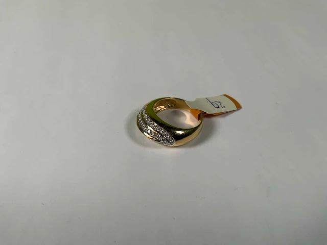 18 krt geelgouden ring - afbeelding 1 van  5