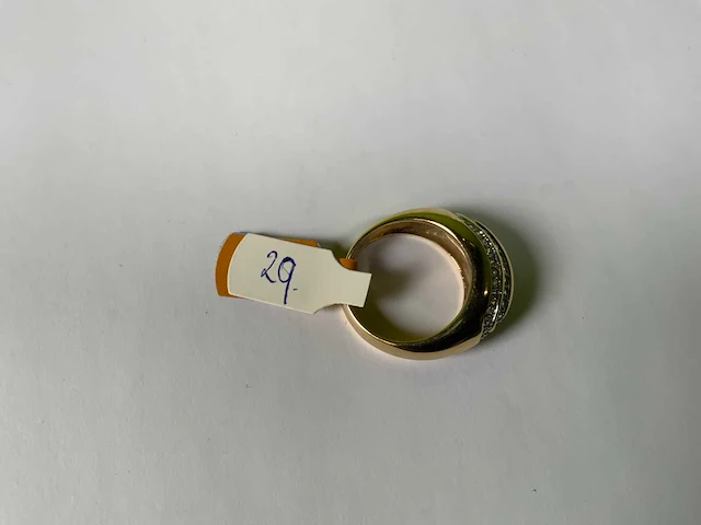 18 krt geelgouden ring - afbeelding 4 van  5