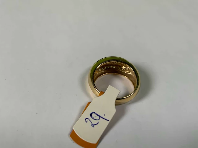 18 krt geelgouden ring - afbeelding 5 van  5