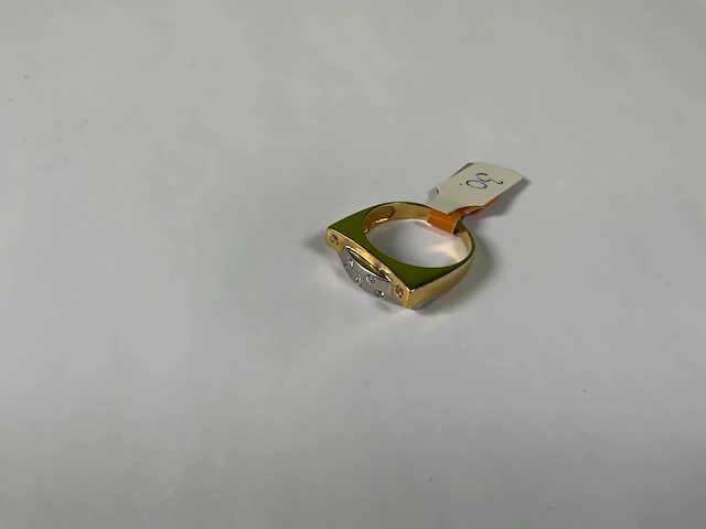 18 krt geelgouden ring - afbeelding 1 van  5
