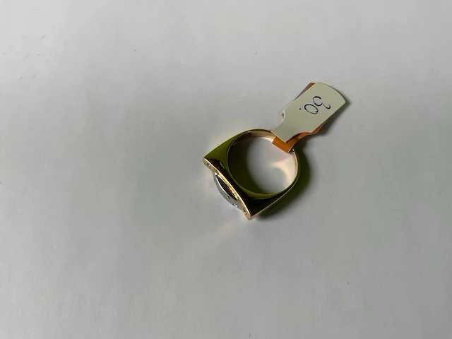 18 krt geelgouden ring - afbeelding 2 van  5