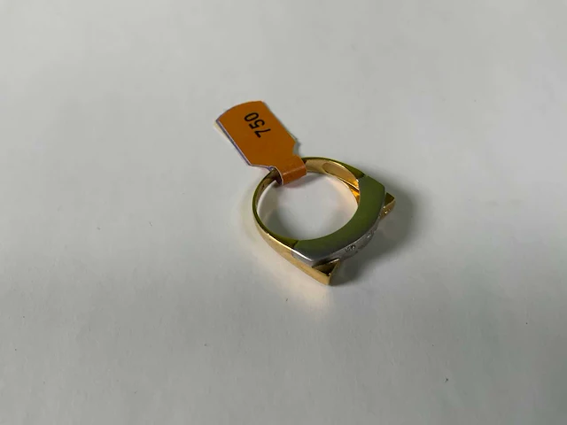 18 krt geelgouden ring - afbeelding 4 van  5