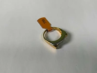 18 krt geelgouden ring - afbeelding 4 van  5