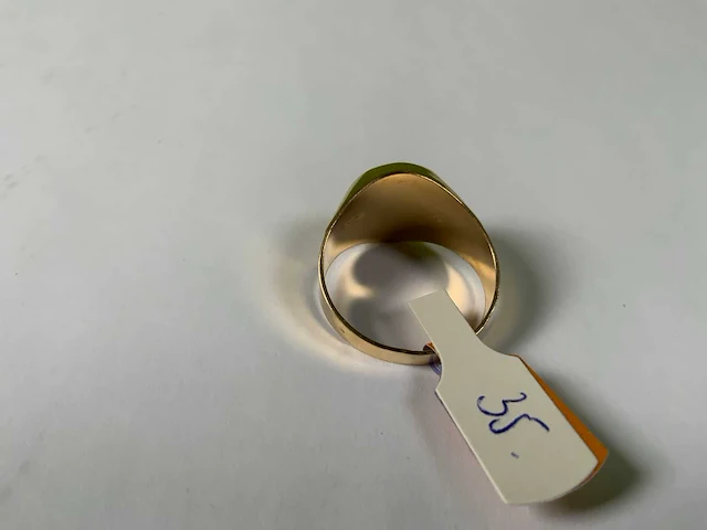 18 krt geelgouden ring - afbeelding 5 van  5