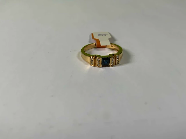 18 krt geelgouden ring - afbeelding 2 van  3