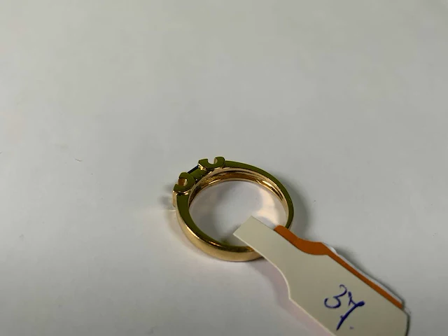 18 krt geelgouden ring - afbeelding 3 van  3