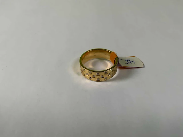 18 krt geelgouden ring - afbeelding 3 van  4