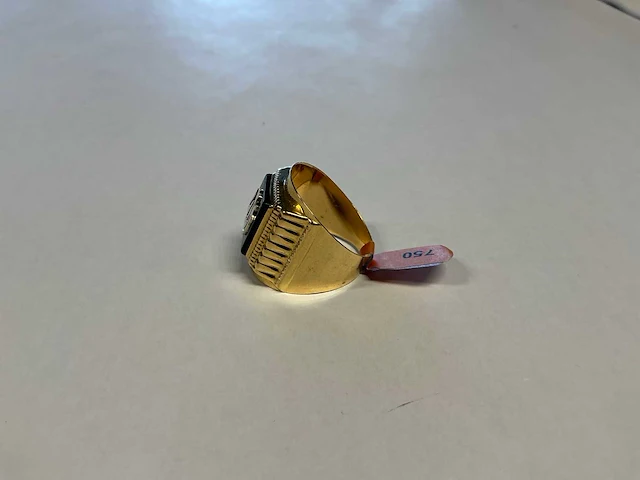 18 krt geelgouden ring - afbeelding 2 van  4