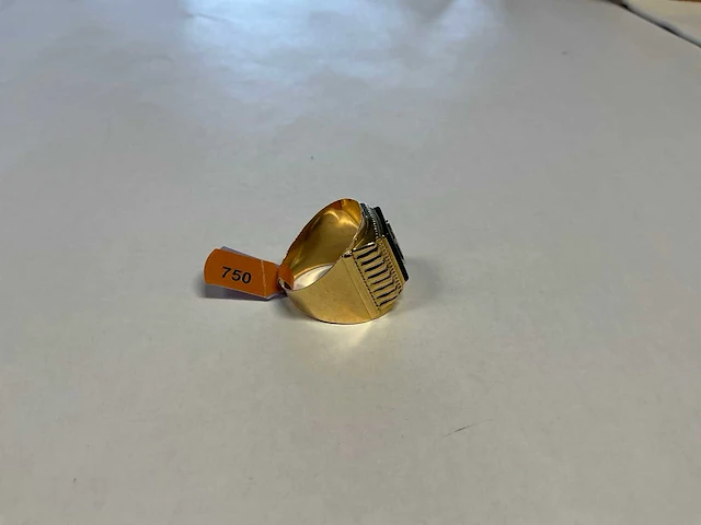 18 krt geelgouden ring - afbeelding 3 van  4