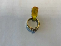 18 krt geelgouden solitairring - afbeelding 4 van  4