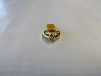 18 krt geelgouden solitairring - afbeelding 3 van  4