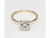 18 krt gouden ring met diamant 3.00crt - afbeelding 2 van  6