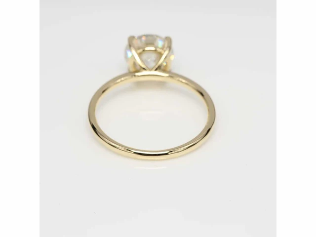 18 krt gouden ring met diamant 3.01crt - afbeelding 4 van  7