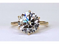 18 krt gouden ring met diamant 4,00crt
