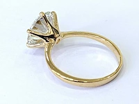 18 krt gouden ring met diamant 4,00crt - afbeelding 3 van  5