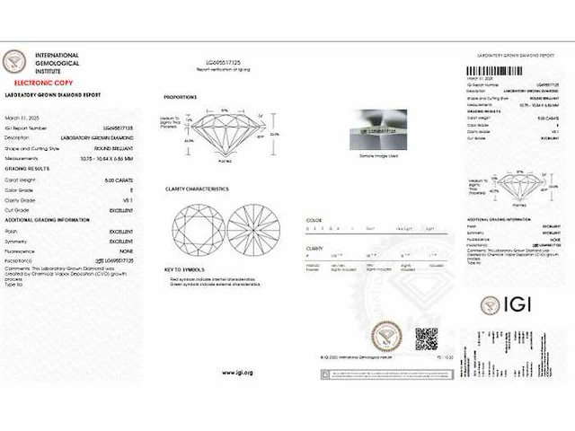 18 krt gouden ring met diamant 5,00 crt - afbeelding 3 van  6