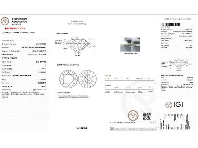18 krt gouden ring met diamant 5,00 crt - afbeelding 3 van  6