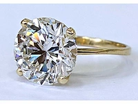 18 krt gouden ring met diamant 5,01 crt