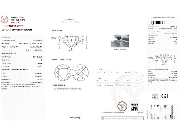 18 krt gouden ring met diamant 5,01 crt - afbeelding 3 van  9