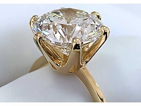 18 krt gouden ring met diamant 5,02 crt - afbeelding 1 van  10