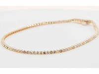 18 krt gouden tennis armband met natuurlijke diamant 1,54 crt - afbeelding 1 van  8