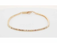 18 krt gouden tennis armband met natuurlijke diamant 1,54 crt - afbeelding 2 van  8