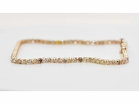 18 krt gouden tennis armband met natuurlijke diamant 2,20 crt - afbeelding 4 van  7