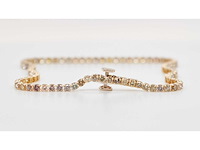 18 krt gouden tennis armband met natuurlijke diamant 2,20 crt - afbeelding 5 van  7