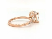 18 krt. rose gouden ring 5,04 crt. diamanten - afbeelding 12 van  12