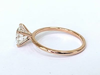 18 krt. rose gouden ring met diamant 2,01 crt - afbeelding 2 van  6