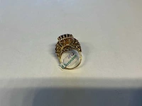 18 krt wit- en geelgouden ring - afbeelding 4 van  4