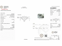 18 krt. wit gouden ring met 1,50 diamant e-vs1 met certificaat - afbeelding 6 van  13
