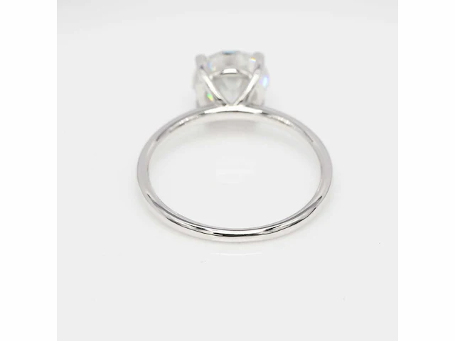 18 krt. wit gouden ring met 1,50 diamant e-vs1 met certificaat - afbeelding 12 van  13