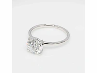 18 krt. wit gouden ring met 1,50 diamant e-vs1 met certificaat - afbeelding 3 van  13