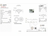 18 krt. wit gouden ring met 3,05 crt. diamant f-vs1 met certificaat - afbeelding 2 van  8