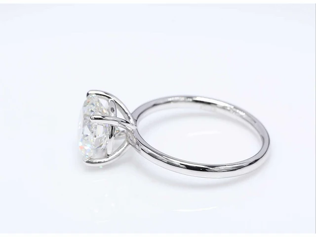 18 krt. wit gouden ring met 3,07 crt. diamant - afbeelding 5 van  13