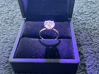 18 krt. wit gouden ring met 3,07 crt. diamant - afbeelding 1 van  13