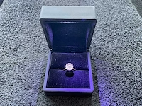 18 krt. wit gouden ring met 3,07 crt. diamant - afbeelding 9 van  13