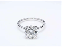 18 krt. wit gouden ring met 3,07 crt. diamant - afbeelding 13 van  13