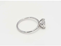 18 krt. wit gouden ring met diamant 1,01 crt. - afbeelding 4 van  7