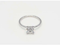 18 krt. wit gouden ring met diamant 1,01 crt. - afbeelding 5 van  7