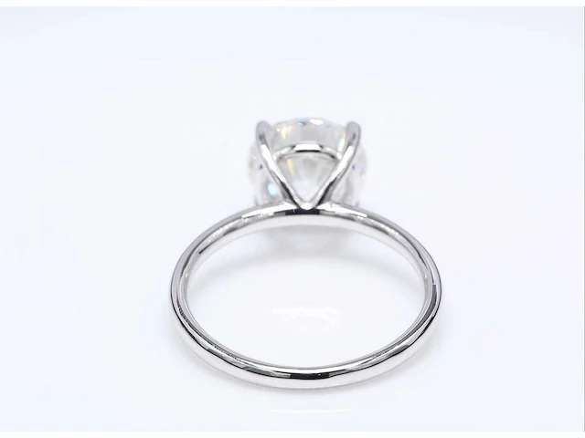 18 krt. wit gouden ring met diamant 3,01 crt. - afbeelding 5 van  9