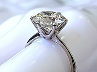 18 krt. wit gouden ring met diamant 3,02 crt - afbeelding 4 van  7