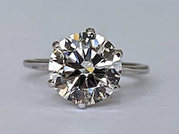 18 krt. wit gouden ring met diamant 3,02 crt - afbeelding 5 van  7